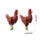 Delicate Rooster Motif Stud Earrings Versatile Day To-White 4