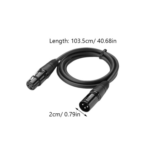 10St Schwarze Kabel Für Konzerte Mit Emi Abschirmung 2