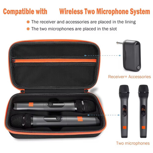 Protective Carrying Storage Pouch for Wireless 2 Microphones 2