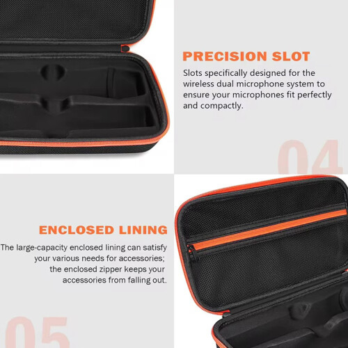 Protective Carrying Storage Pouch for Wireless 2 Microphones 1