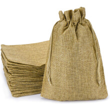 Jute zakjes, cadeauzakjes met trekkoord voor diverse doeleinden, huwelijksbedankjes in kleurrijk design, milieuvriendelijk en duurzaam, ideaal voor
