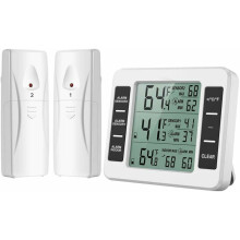 Intelligentes Kühlschrankthermometer, digitaler Innen- und Außentemperaturmonitor mit akustischem Alarm für Lebensmittelsicherheit, kabelloses