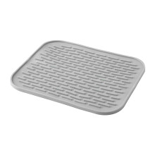 Tapis égouttoir à vaisselle antidérapant, sûr et sain pour une utilisation multiple dans la cuisine ou la salle de bain, en TPR épais, doux et