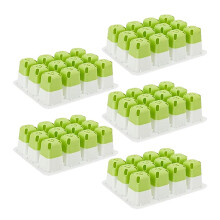 Potted Plant Containers Reusable Silicone Germination Trays For Indoor Plants Set Of 5 Germination Pots