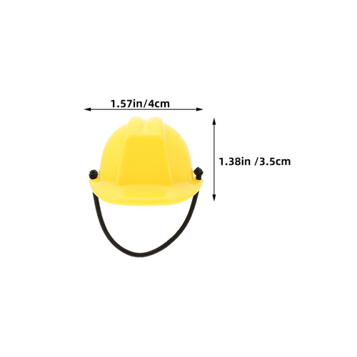 6St Mini Sicherheitshelm Modell Verbreiteter Bauhelm Puppenhelm 2