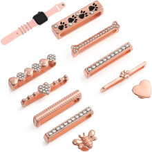 10 uhrenarmband dekorring für silikon armbänder mit anhängern
