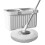 Spin Mop And Bucket Set With Wringer, Microfiber Floor Cleaner, Includes 3 Replacement Head Refills 1