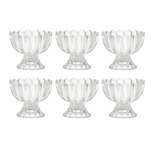 6Stk Eiscreme Becher Dessert Cup Jelly Pudding Transparent 1