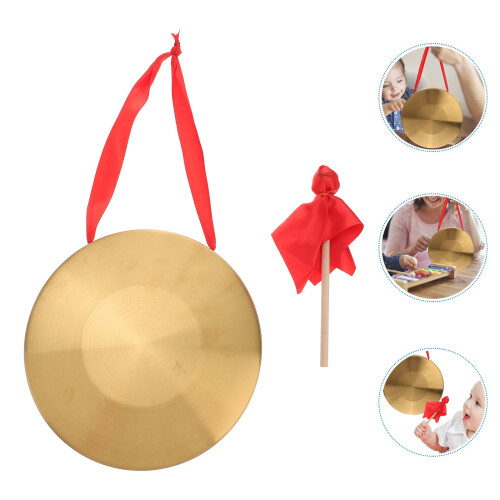 1 set traditionelles chinesisches hand-gong mit hammer 2
