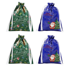Pungi elegante din celofan transparent pentru petreceri de nuntă, pungi din folie lucioasă cu închidere cu șnur, fără BPA pentru cadouri de