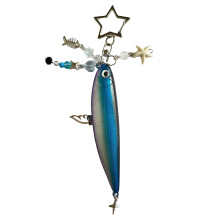 Porte-clés en forme de poisson Unique, pendentif de sac,-Bleu