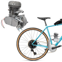 Zestaw Silnikowy 100Cc Do Roweru, I Oszczędny, Srebrny