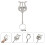 1pc Sheet Clarinet Sheet Music Folder Paper Clip Iron Adjust 6