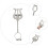 1pc Sheet Clarinet Sheet Music Folder Paper Clip Iron Adjust 5