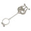 1pc Sheet Clarinet Sheet Music Folder Paper Clip Iron Adjust 4