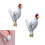 Charming Bird Inspired Metal Ear Studs Ergonomic Design-Black 3