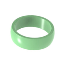 Multi Color Silicone Rings Lightweight Jewelry-6 Apple green