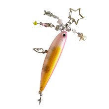 Pendentif poisson, accessoire de mode, porte-clés poisson,-Rose