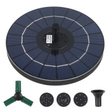 Solar Teichbrunnen Pumpe Schwimmend Rgb Licht Garten Deko
