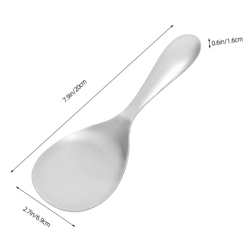 2Stk Reislöffel Große Schöpfkellen Silber 1