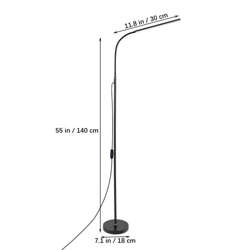 Adjustable LED Stehlampe Für Schlafzimmer Und Büro 1