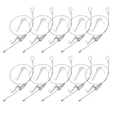 10 sets bildaufhängeset mit drahtseil und haken für präsentation