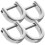 4Stk D Ring Zinklegierung Silber Für Taschen Strap Robust 1