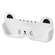 ABS Wand-Brillenbox Weiß Mit Praktischem Katzen-Design