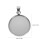 20 diy schmuck-anhänger 20 mm mit abdeckung 3