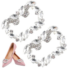 1Paar Metall Schuhspangen Damen Hochzeit Schuhdekoration Bunt