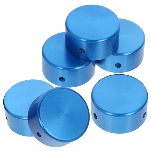 Guitar Effect Footswitch Topper Aluminium 6er Pack