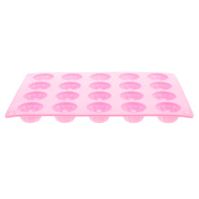 Silikonform Für 20 Mini-Gugelhupfe, Rosa