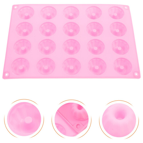 Silikonform Für 20 Mini-Gugelhupfe, Rosa 2