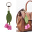 Porte-clés tulipes élégantes, accessoire Design de mode en-Rouge 2