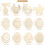 Ornament Craft Holzanhänger Beige 48 3