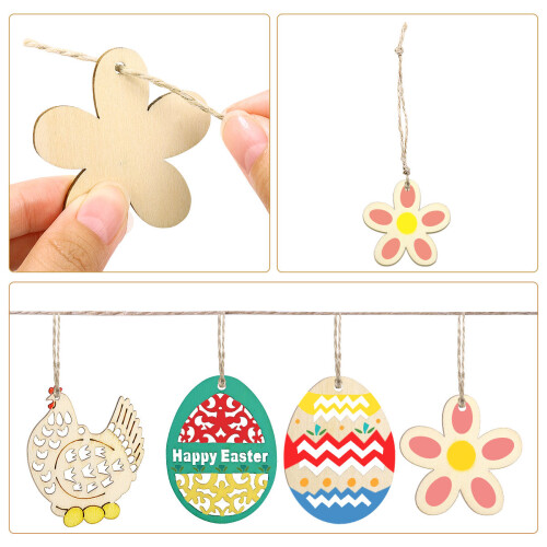 Ornament Craft Holzanhänger Beige 48 1