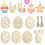 Ornament Craft Holzanhänger Beige 48 4