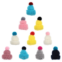 10Stk Mini Strickmützen Bunt – DIY Bastelzubehör