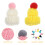 10Stk Mini Strickmützen Bunt – DIY Bastelzubehör 7