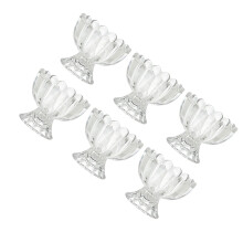 6Stk Transparentes Eisbecher Dessert Schale Pudding Becher