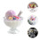 6Stk Transparentes Eisbecher Dessert Schale Pudding Becher 5