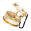 1Pc White ABS Musical Storage Box Retro Telephone Desktop Decor 5