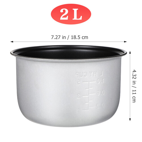 Non Stick Rice Cooker Inner Pot Black Alloy Cooking Accessory 1