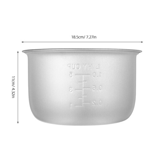 Non Stick Rice Cooker Inner Pot Black Alloy Cooking Accessory 2