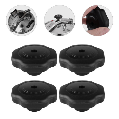 4Pièces Boutons De Couvercle En Noir Résistant 2