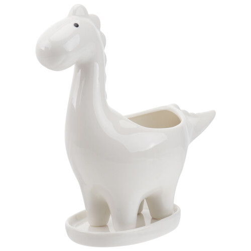 Desktop Planter Dinosaur Keramik Weiß 1 Stuck 2