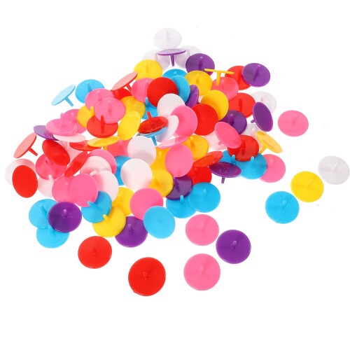 100Pcs Assorted Color Golf Ball Markers Plastic Ball Positioning Tools 1