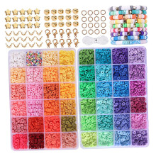 One Set Jewelry Making Clay Beads Bracelet Kit Polymer Clay For Diy