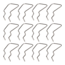12 Pcs Clamp Rack Garage Peg Pegboard Shelf Miss Silver