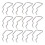 12 Pcs Clamp Rack Garage Peg Pegboard Shelf Miss Silver 1